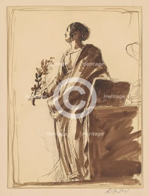 Study for "War and Peace", c. 1836. Creator: Robert Walter Weir.