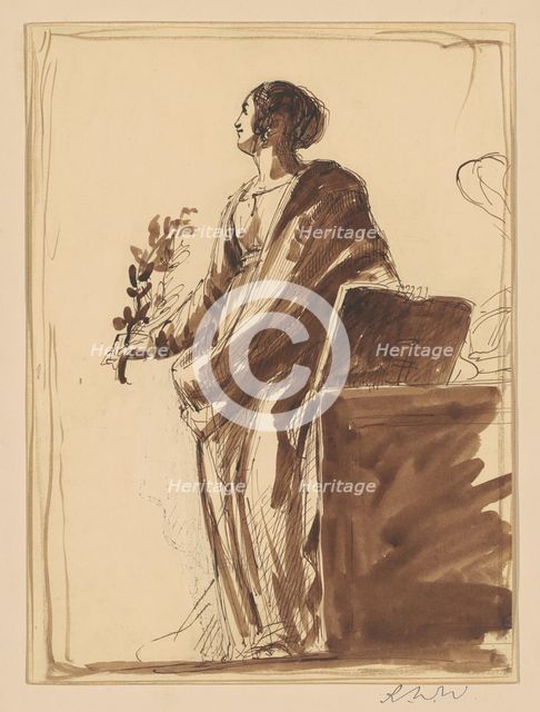 Study for "War and Peace", c. 1836. Creator: Robert Walter Weir.