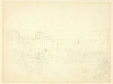 Study for Watch House, St. Mary Le Bone, from Microcosm of London, c. 1809. Creator: Augustus Charles Pugin