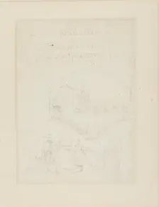 Study for Water Engine, Cold-Bath, Field's Prison, from Microcosm of London, c. 1808. Creator: Augustus Charles Pugin