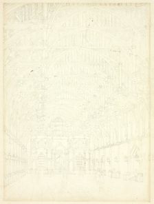 Study for Westminster Hall, from Microcosm of London, c. 1809. Creator: Augustus Charles Pugin