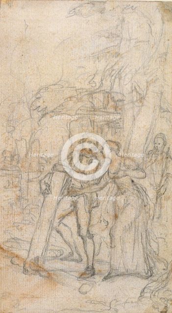Study for William Shakespeare's "The Tempest", c. 1744. Creator: Hubert Francois Gravelot.