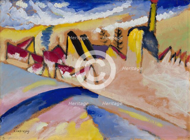 Study for Winter No. II, 1910-1911. Creator: Kandinsky, Wassily Vasilyevich (1866-1944).