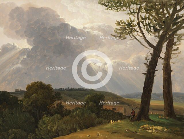 Study from the Roman campagna,  c.1800. Creator: Simon Alexandre Clement Denis.