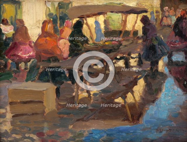 Study from a Marketplace, around 1925. Creator: Teodor Jozef Mousson.