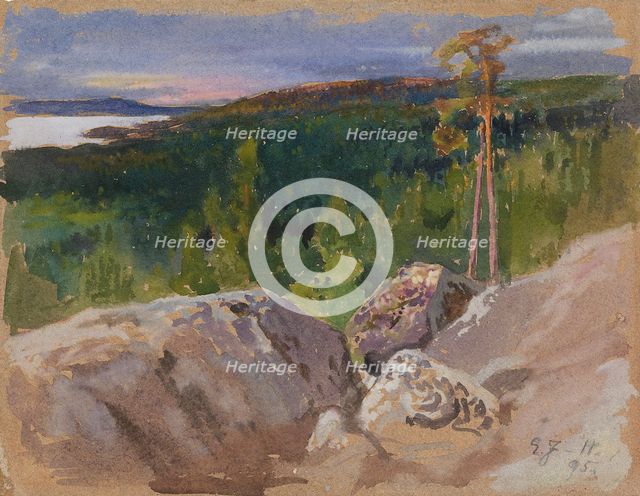 Study from Koli, 1895. Creator: Eero Jarnefelt.