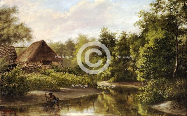 Study from Life, 1875. Creator: Félix Resurrección Hidalgo.