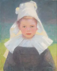 Study head, 1893. Creator: Ludwig Ferdinand Graf