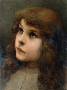 Study Head, undated. (late 19th century). Creator: Gabriel Max