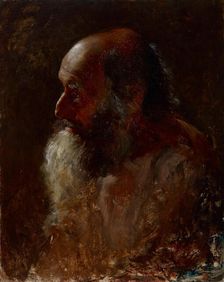 Study Head (Bearded Man), 1883-1884. Creator: Samuel G Richards