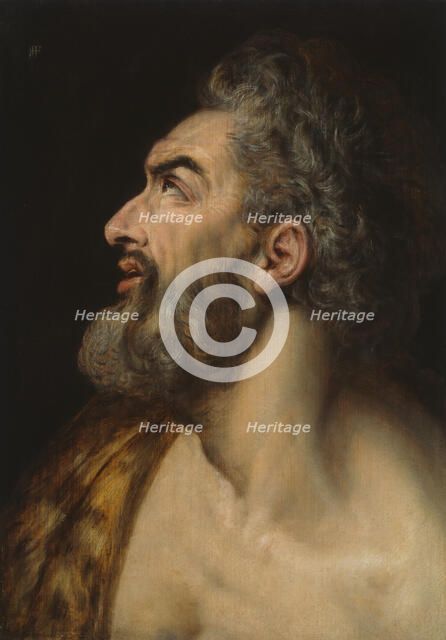 Study Head of a Bearded Man, c. 1565. Creator: Frans Floris.