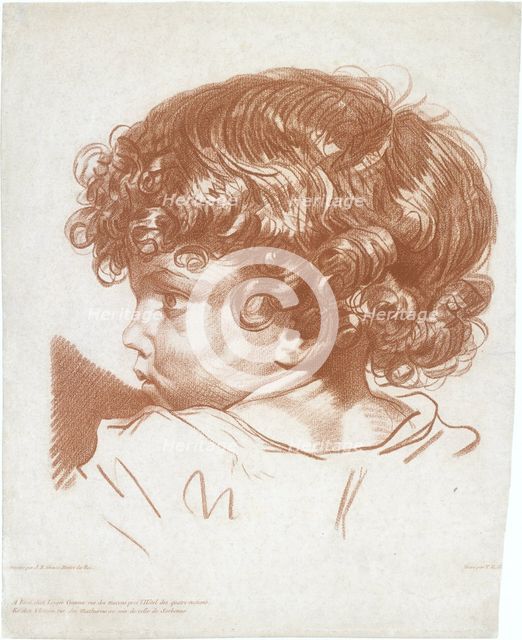 Study, Head of a Boy, ca. 1777. Creator: Therèse Éléonore Lingée.