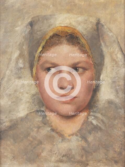 Study head of a Hanna woman, c1883. Creator: Klimt, Gustav (1862-1918).