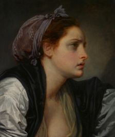 Study Head of a Woman, ca. 1780. Creator: Jean-Baptiste Greuze