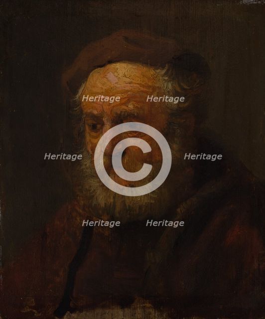 Study Head of an Old Man. Creator: Style of Rembrandt (Dutch, mid- to late 1630s).