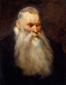 Study Head of an Old Man with a White Beard, ca. 1617-20. Creator: Anthony van Dyck