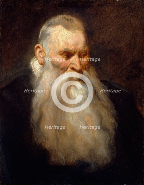 Study Head of an Old Man with a White Beard, ca. 1617-20. Creator: Anthony van Dyck.