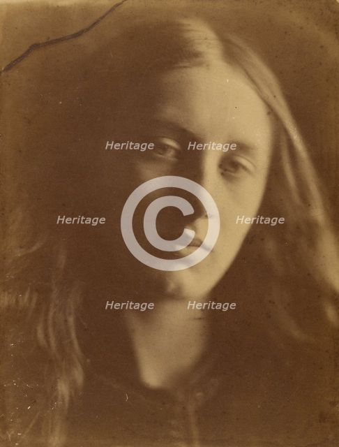 Study Head of St. John, 1866. Creator: Julia Margaret Cameron.