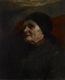 Study Head (Old Woman), 1880-1887. Creator: John Ottis Adams