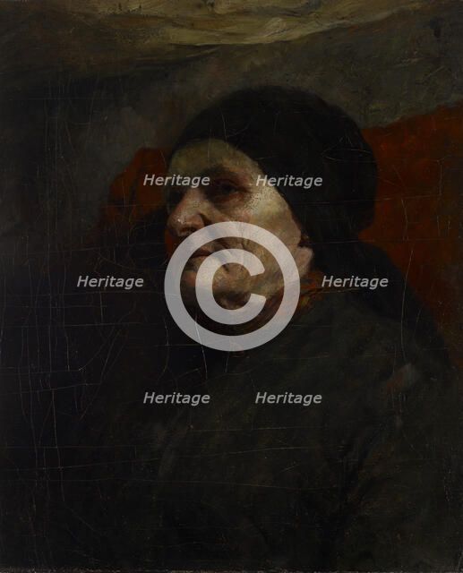 Study Head (Old Woman), 1880-1887. Creator: John Ottis Adams.