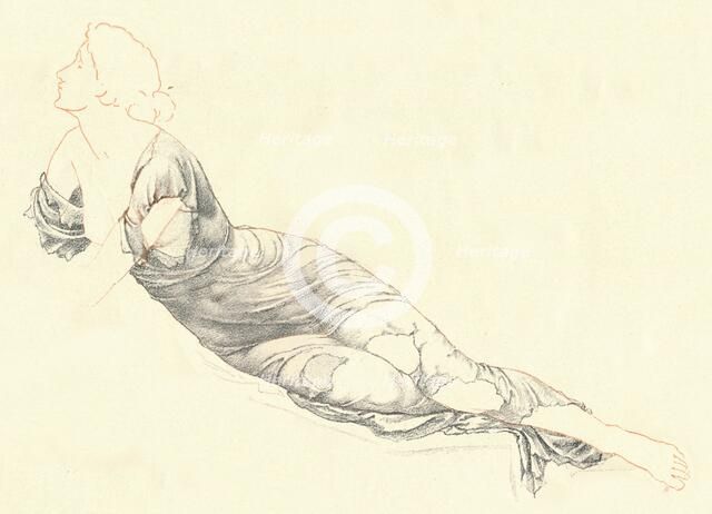 'Study in Drapery', c1900. Artist: Henry Holiday.