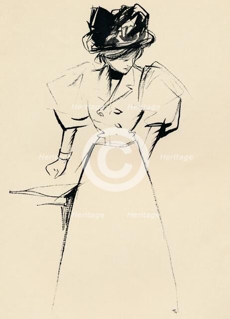 Study in Indian Ink by Forain, c1898. Artist: Jean Louis Forain