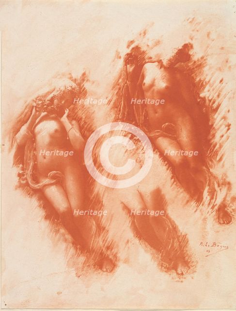 [Study in Orange], 1903. Creator: Rene Le Begue.