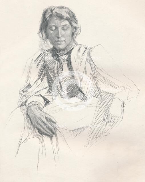 'Study in Lead Pencil', c1897. Artist: Joseph Syddall.