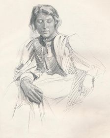 Study in Lead Pencil c1897. Artist: Joseph Syddall