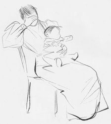 Study in Line c1898. Artist: Jean Louis Forain