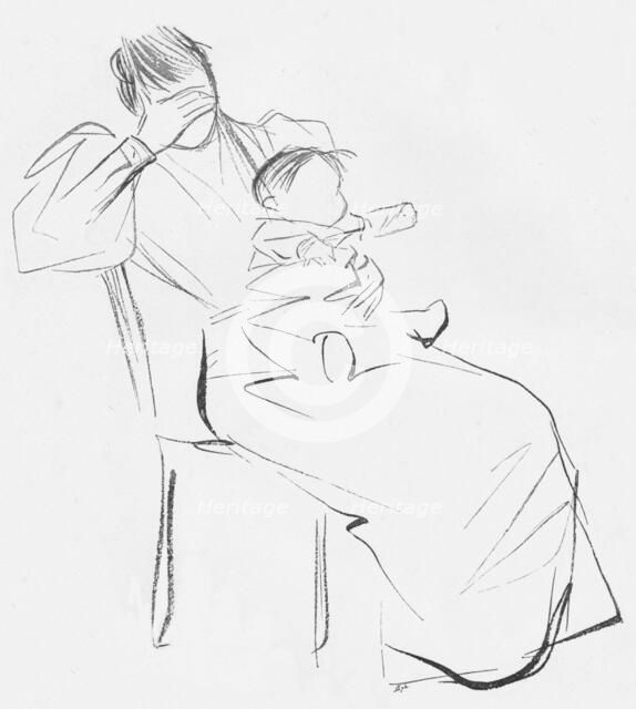 'Study in Line', c1898. Artist: Jean Louis Forain.