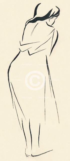 'Study in Line', c1898. Artist: Jean Louis Forain.