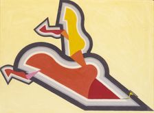 Study in Rhythm: Red and Gold, ca. 1934. Creator: Joseph Schillinger