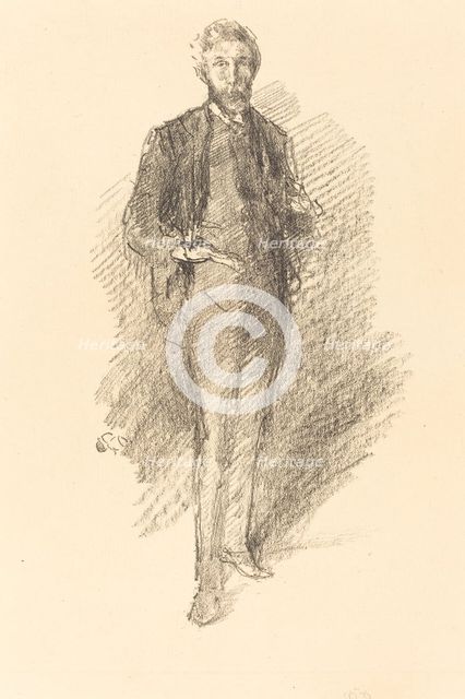 Study: Joseph Pennell, 1896. Creator: James Abbott McNeill Whistler.
