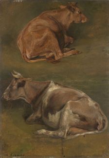 Study of Cows, 1861. Creator: Anders Monsen Askevold