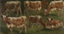 Study of Cows, 1884. Creator: Anders Monsen Askevold