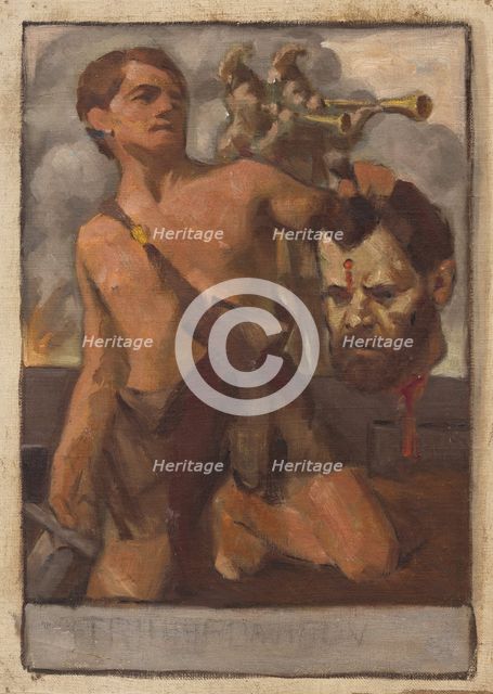 Study of Composition with Biblical Scene, 1910-1930. Creator: Milan Thomka Mitrovsky.