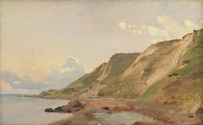Study of Cliffs at the South Coast of Refsnæs, 1847. Creator: Johan Thomas Lundbye