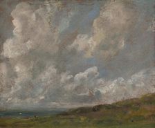 Study Of Clouds Over A Landscape, c1821-22. Creator: John Constable
