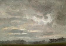 Study of Clouds over Fields, c1810-1850. Creator: Johan Christian Dahl