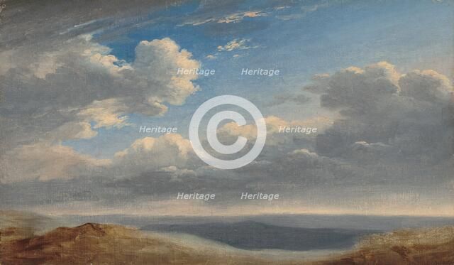 Study of Clouds over the Roman Campagna, c. 1782/1785. Creator: Pierre Henri de Valenciennes.