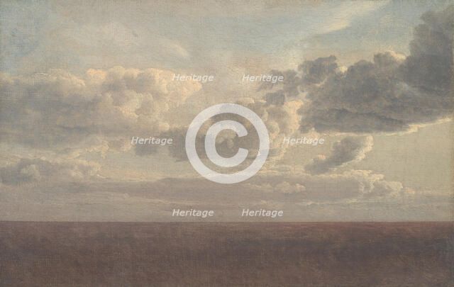 Study of Clouds over the Sea;A Cloudscape, 1826. Creator: CW Eckersberg.
