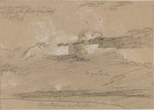 Study of Clouds above the Mountains, 1820s/1830s. Creator: Jean-Antoine Linck