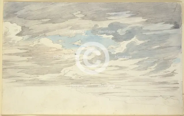 Study of clouds, c1816-1817. Creator: Carl Philipp Fohr.