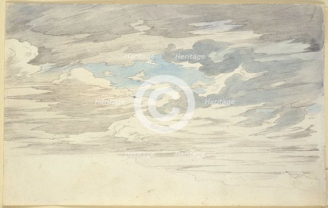 Study of clouds, c1816-1817. Creator: Carl Philipp Fohr.