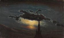 Study of Clouds in Moonlight, 1848. Creator: Knud Baade