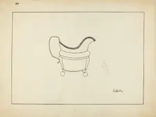 Study of Cream Pitcher, 1935/1942. Creator: Charlotte Winter