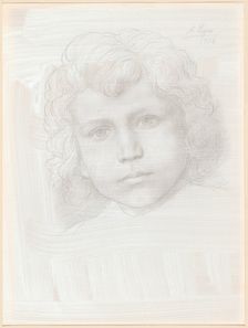 Study of Cupid (Head of a Girl), 1904. Creator: Alphonse Legros