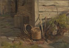 Study of a Treebucket with Potatoes, 1860. Creator: Anders Monsen Askevold