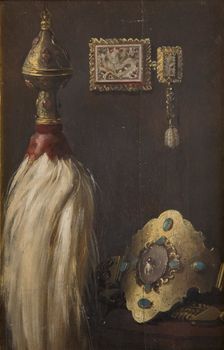Study of a Turkish Horse-Tail Ensign and Nose-Band, c1879. Creator: Stanislaus von Chlebowski